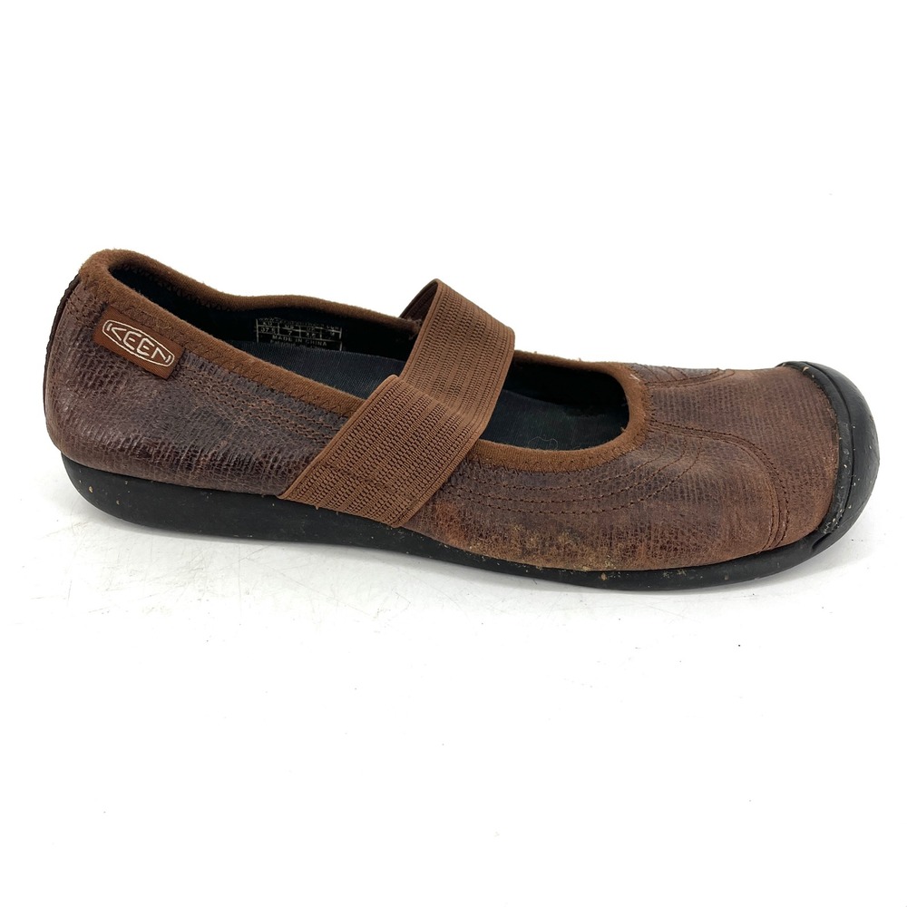 Keen Women's 7 / 37.5 Brown Leather Flat Sienna‎ Mary Jane Casual Comfort Shoe
